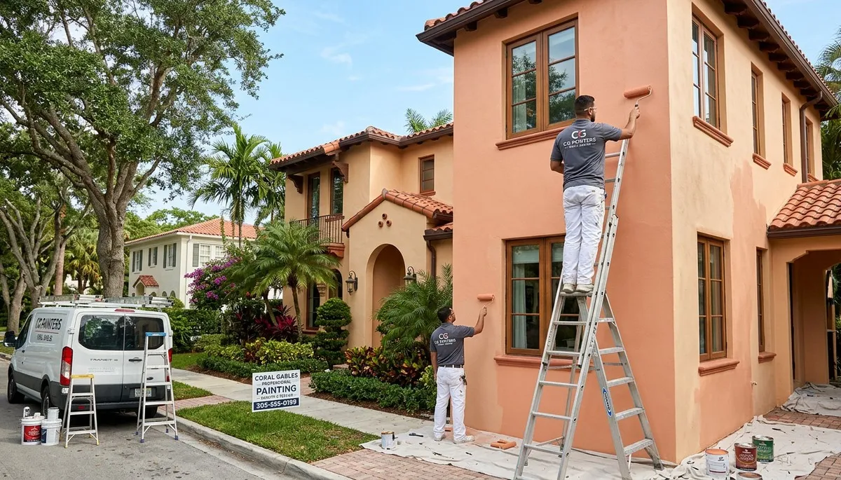 Professional house painters in Miami FL providing expert residential painting services