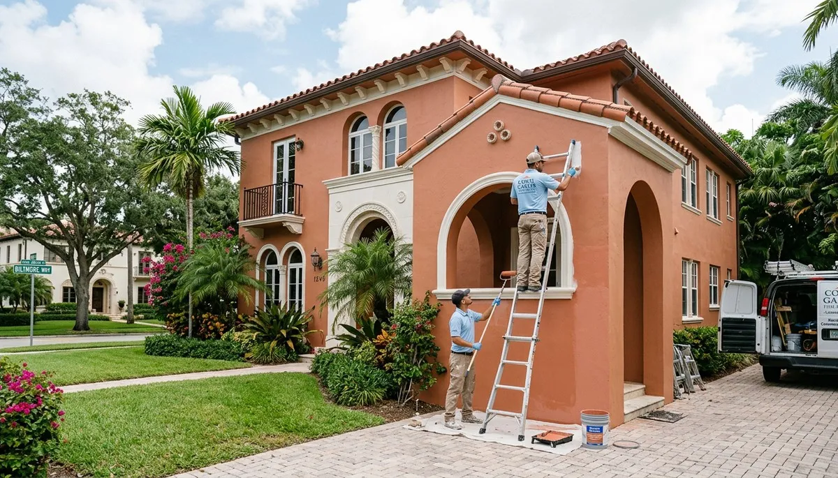 Professional house painters in Miami FL providing exterior and interior home painting services