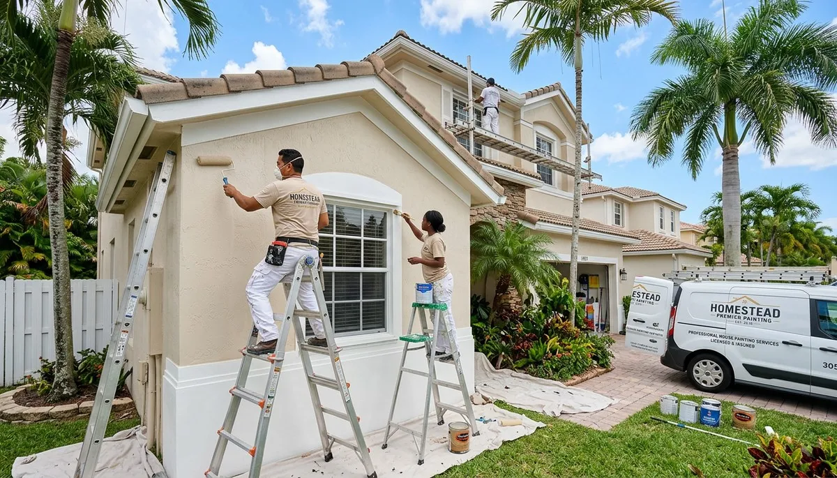 Professional house painters in Miami FL providing expert residential painting services