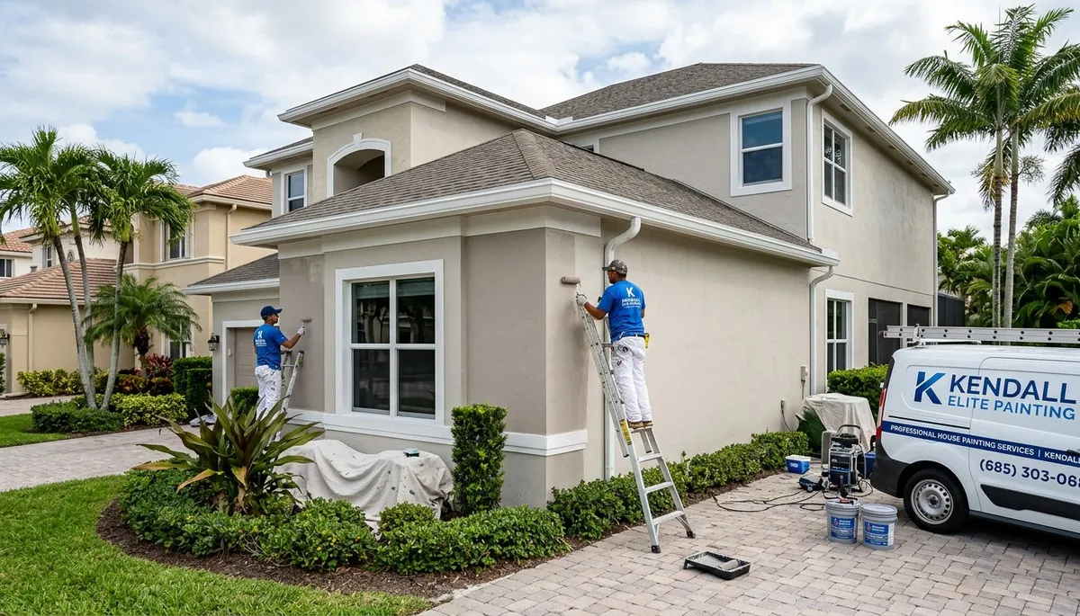 Professional house painters in Miami FL providing expert residential exterior painting services