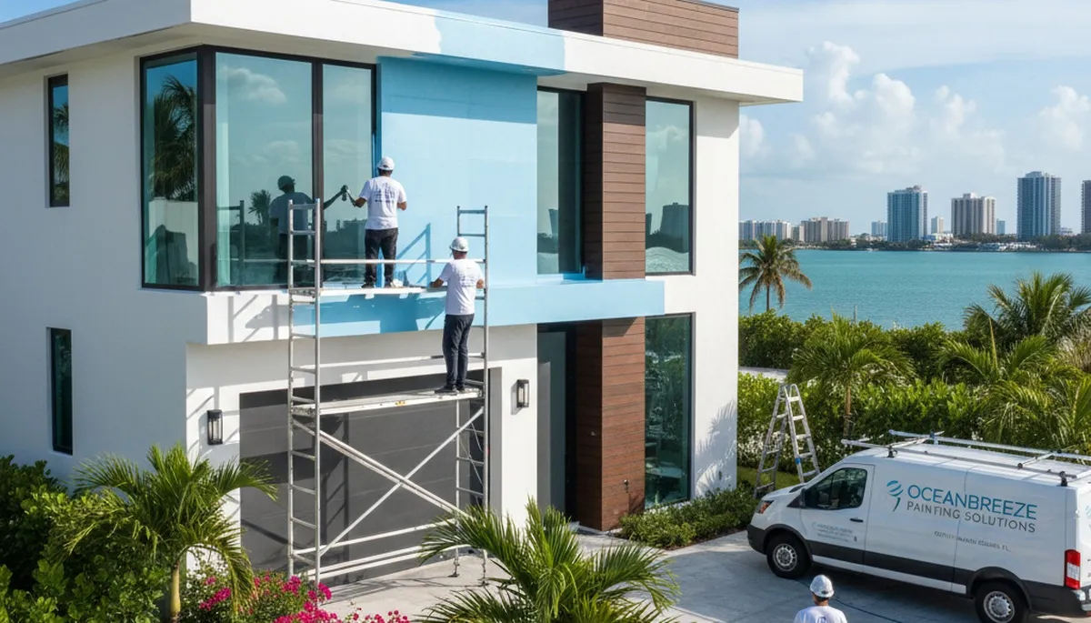 Professional house painters in Miami FL providing quality exterior and interior painting services
