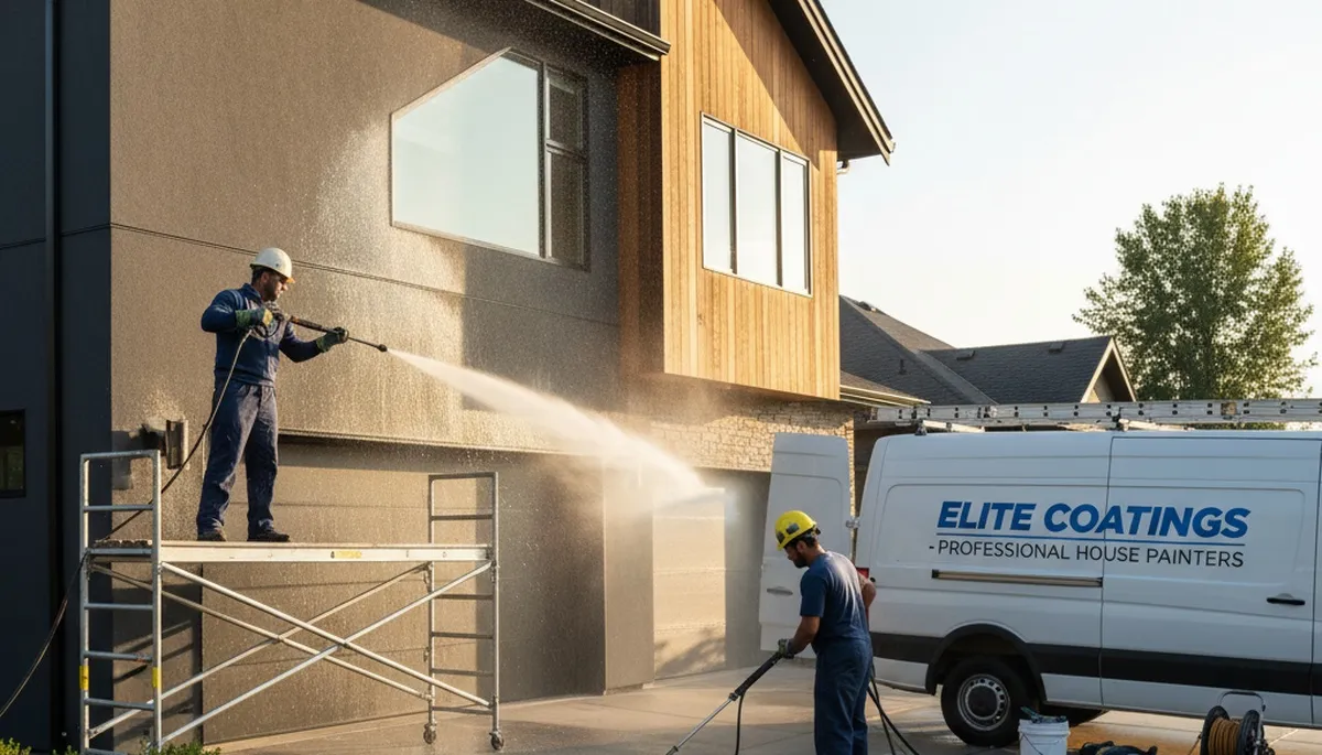 Professional pressure cleaning in Miami FL restoring stucco, driveway, and exterior surfaces